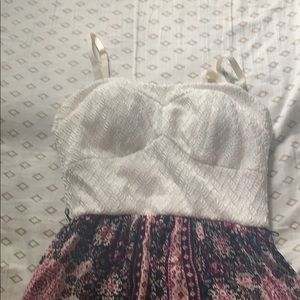 Lacy top and with pattern as the bottom